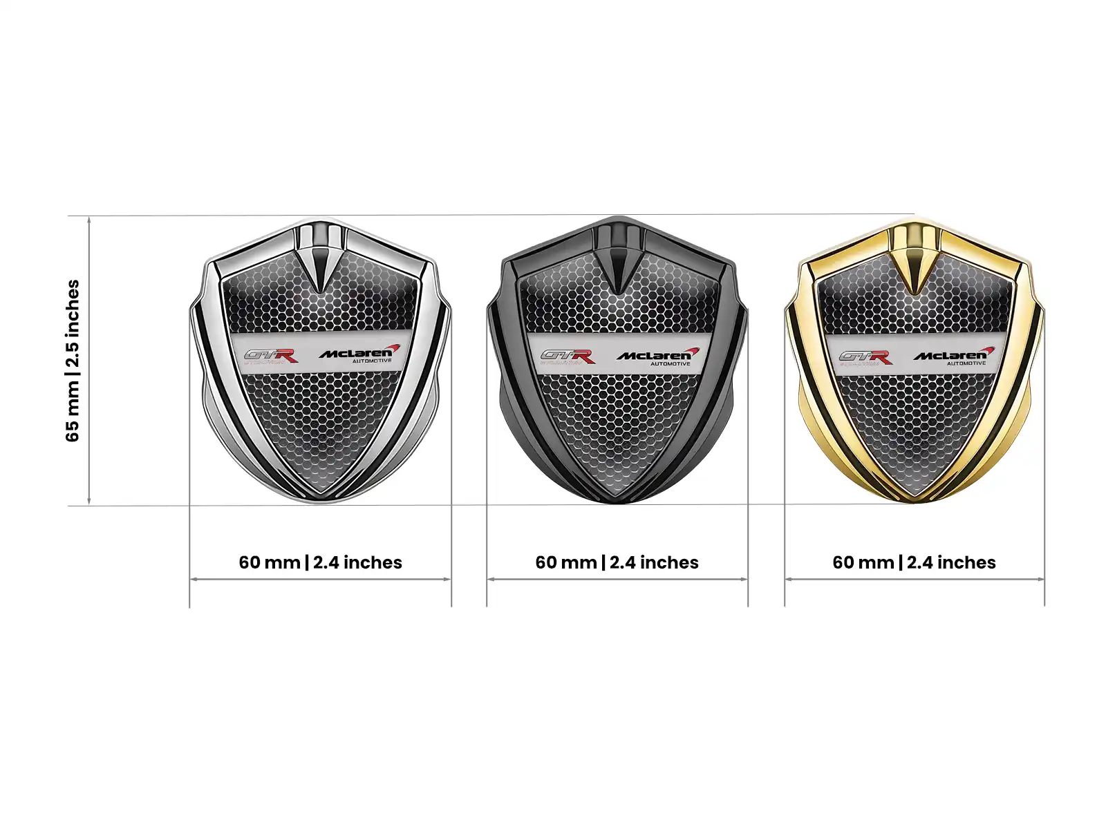 McLaren Emblem Auto Abzeichen Tuning Inspiriert Glanz Metall